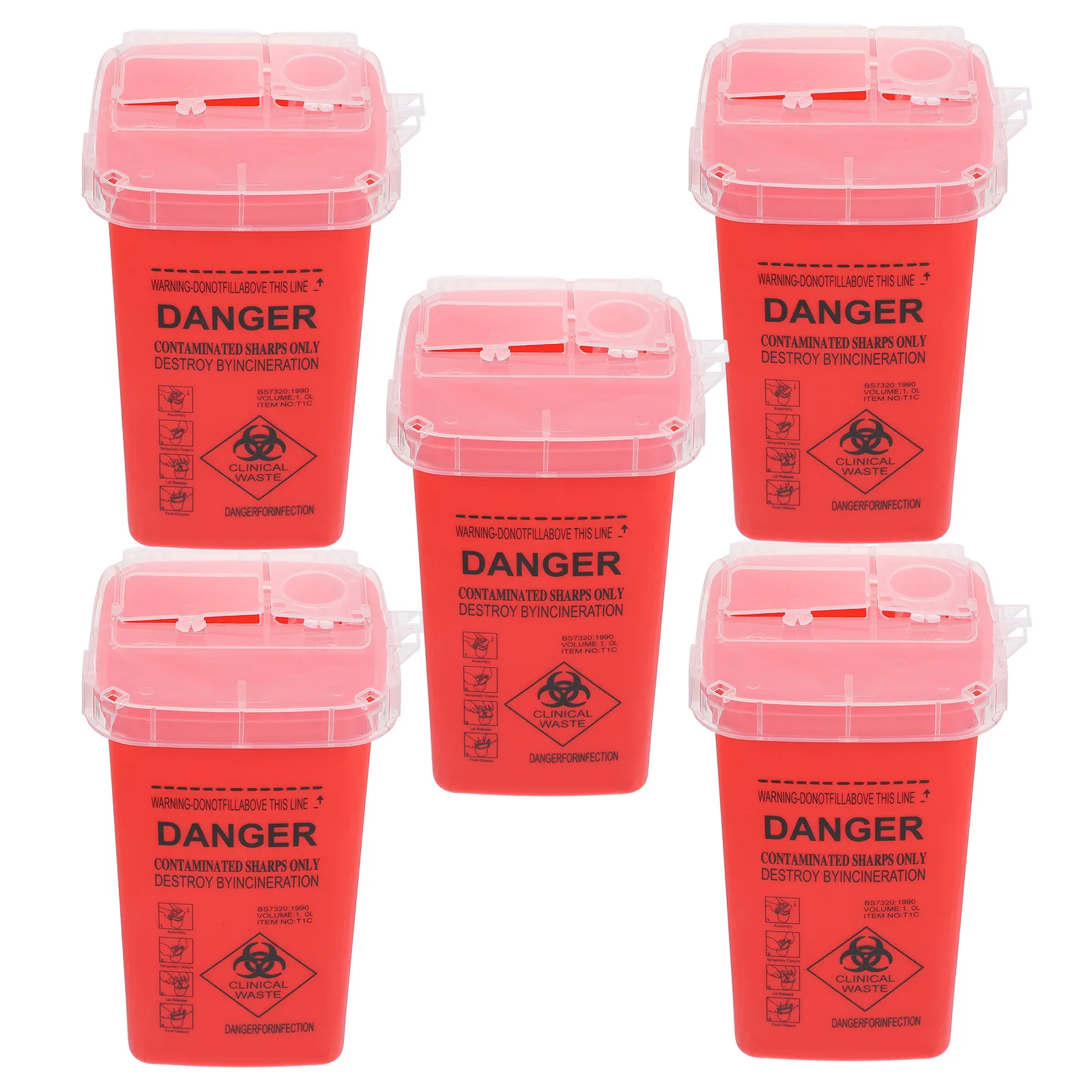 5 шт., контейнер для утилизации татуировок, красный прочный ящик для отходов с иглой, контейнер для хранения острых точек для тату-магазина, салон красоты, медицинские отходы
5 шт., контейнер для утилизации татуировок, красный прочный ящик для отходов с иглой, контейнер для хранения острых точек для тату-магазина, салон красоты, медицинские отходы