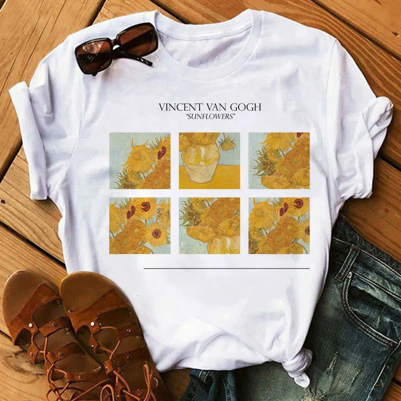 Harajuku Art painting Print Short Sleeve T-shirt Fashion Women T Shirt Aesthetics Loose O-neck Casual Female Tops Ladies Tee
Harajuku Art painting Print Short Sleeve T-shirt Fashion Women T Shirt Aesthetics Loose O-neck Casual Female Tops Ladies Tee