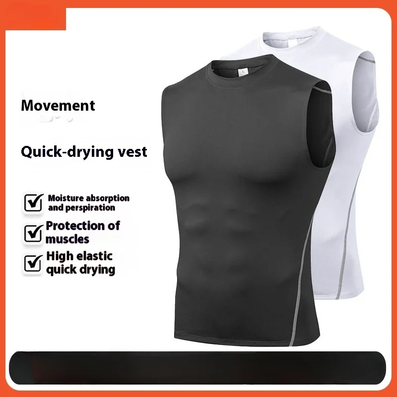 Men's Quick Dry Compression Sleeveless Tank Top Gym Workout Running with Round Neck for Bodybuilding Fitness Training
Men's Quick Dry Compression Sleeveless Tank Top Gym Workout Running with Round Neck for Bodybuilding Fitness Training