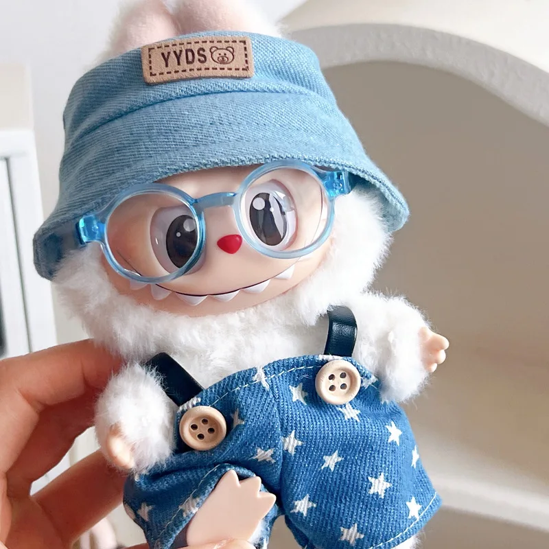 Только детская одежда 17 см, виниловая фигурка Labubu, шапка, комбинезон, комплект штанов, сменные аксессуары и украшения, милые и модные
Только детская одежда 17 см, виниловая фигурка Labubu, шапка, комбинезон, комплект штанов, сменные аксессуары и украшения, милые и модные