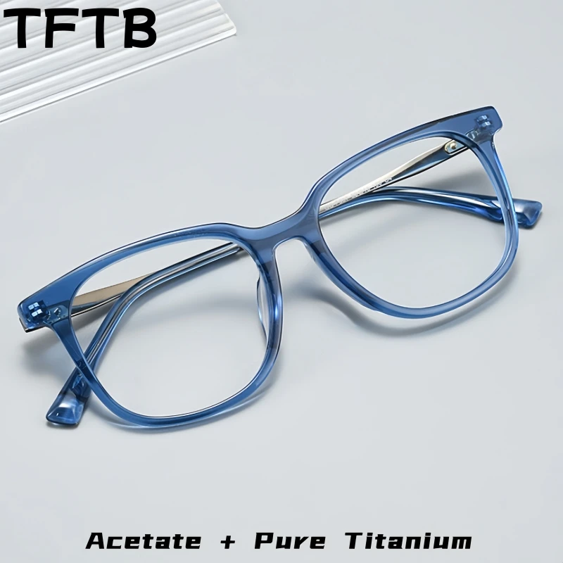 TFTB Retro Oval Men and Women Pure Titanium Glasses High-Quality Acetate Fashion Simple Optical Prescription Eyeglass Frame GG58
TFTB Retro Oval Men and Women Pure Titanium Glasses High-Quality Acetate Fashion Simple Optical Prescription Eyeglass Frame GG58