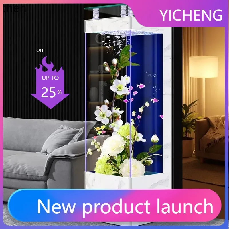 LYY Vertical Glass Goldfish Tank Floor Standing Back Filter No Water Change Aquarium
LYY Vertical Glass Goldfish Tank Floor Standing Back Filter No Water Change Aquarium