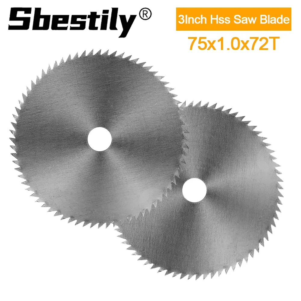 1/3/5pcs 3' X3/8 Inch 72T HSS Circular Saw Blade 75mm Wood Cutting Disc Rotary Tool for Wood Plastic PVC Soft-Metals Cutting
1/3/5pcs 3' X3/8 Inch 72T HSS Circular Saw Blade 75mm Wood Cutting Disc Rotary Tool for Wood Plastic PVC Soft-Metals Cutting