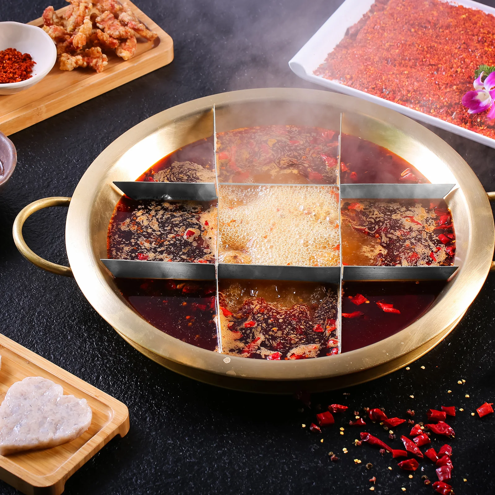 Stainless Steel Hotpot Basin Separator Reusable Metal Divider for Large Pots Catering Equipment Grid Hot Pot Home Restaurant
Stainless Steel Hotpot Basin Separator Reusable Metal Divider for Large Pots Catering Equipment Grid Hot Pot Home Restaurant