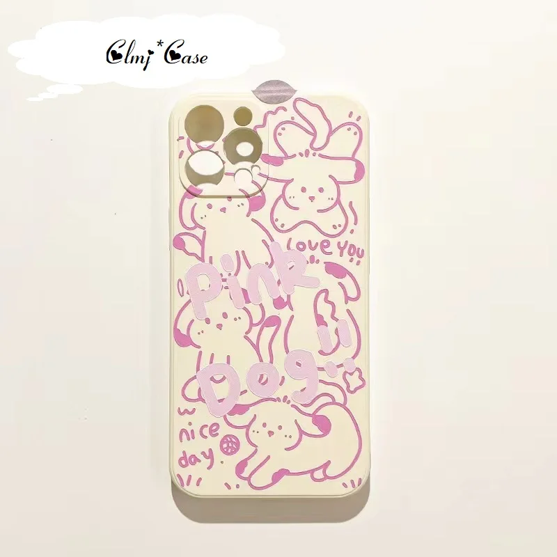 Clmj Cute Cartoon Dog Phone Case For iPhone 11 12 Mini 13 Pro 14 XR XS Max X 7 8 Plus Se 2020 Soft Silicone Protective Cover
Clmj Cute Cartoon Dog Phone Case For iPhone 11 12 Mini 13 Pro 14 XR XS Max X 7 8 Plus Se 2020 Soft Silicone Protective Cover
