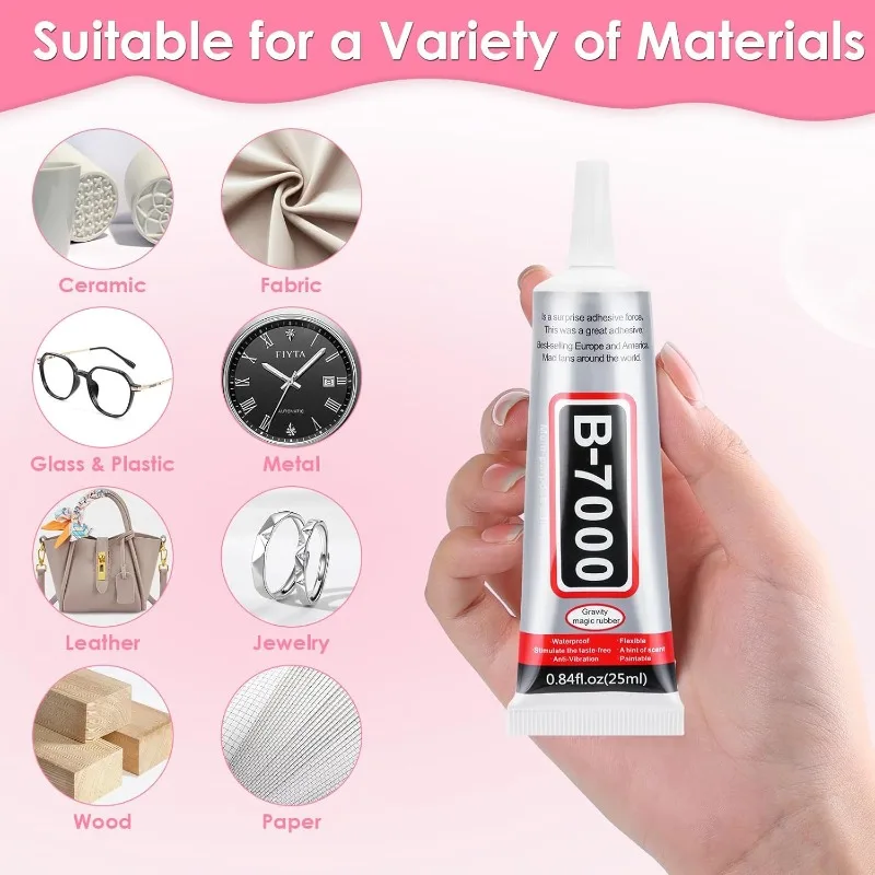 B-7000 Jewelry Glue Clear,Adhesive with Precision Tip for Paper Crafts, Card Making, Jewelry Stone, Metal, Nail Art, All Purpose
B-7000 Jewelry Glue Clear,Adhesive with Precision Tip for Paper Crafts, Card Making, Jewelry Stone, Metal, Nail Art, All Purpose