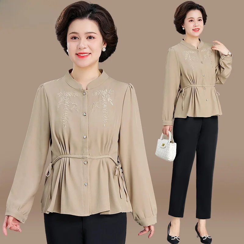 Новинка 2024: Женский модный топ с длинным рукавом для среднего возраста, осенняя одежда, весенне-осенний кардиган для пожилых женщин
Новинка 2024: Женский модный топ с длинным рукавом для среднего возраста, осенняя одежда, весенне-осенний кардиган для пожилых женщин