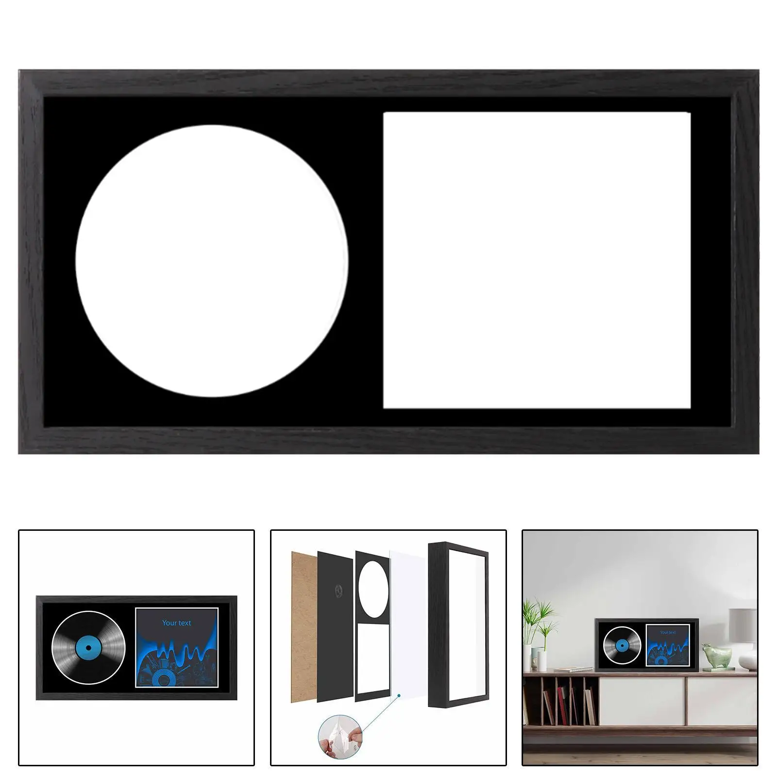 CD Display Frame Density Board Album Organizer Gift for Music Collector Home Wall Mount
CD Display Frame Density Board Album Organizer Gift for Music Collector Home Wall Mount