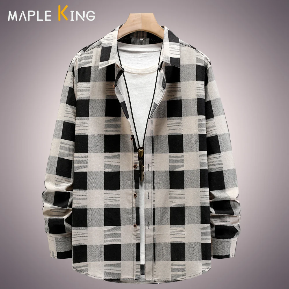 Euro Size 2XL-S Long Sleeve Plaid Shirts Fpr Men Streetwear Hip Hop Button Down Mens Loose Shirt Fashion Casual Men Clothing
Euro Size 2XL-S Long Sleeve Plaid Shirts Fpr Men Streetwear Hip Hop Button Down Mens Loose Shirt Fashion Casual Men Clothing