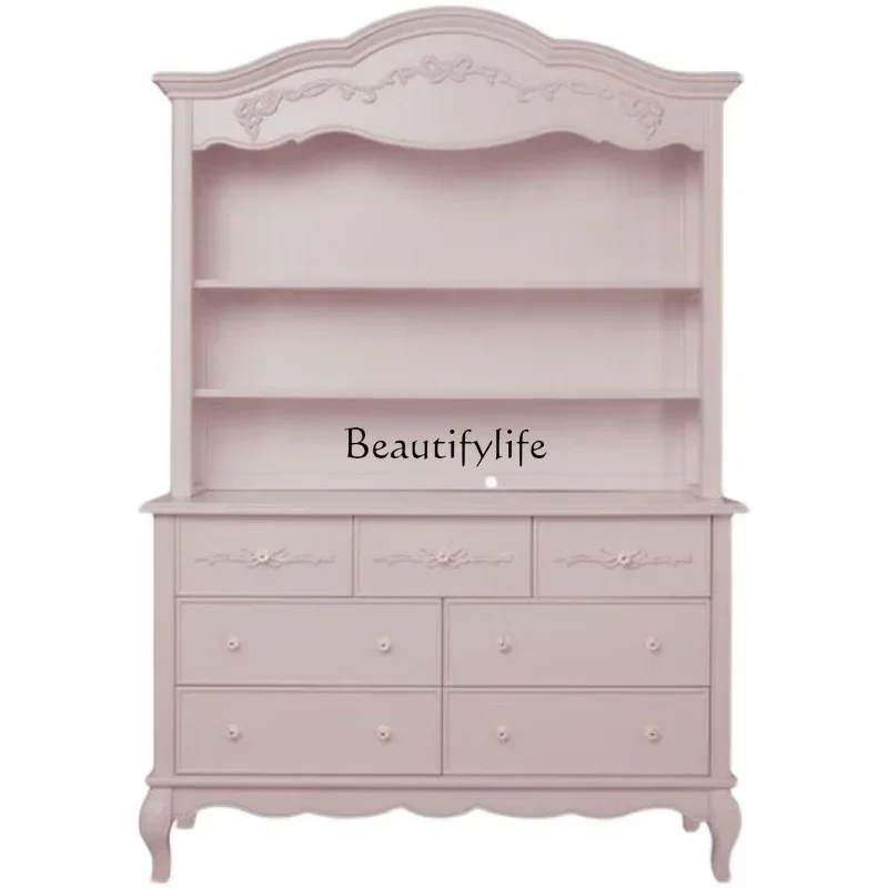 French Style Solid Wood Children's Bookshelf European Style Carved Pink Storage Bathroom Shelf Organizerlx
French Style Solid Wood Children's Bookshelf European Style Carved Pink Storage Bathroom Shelf Organizerlx