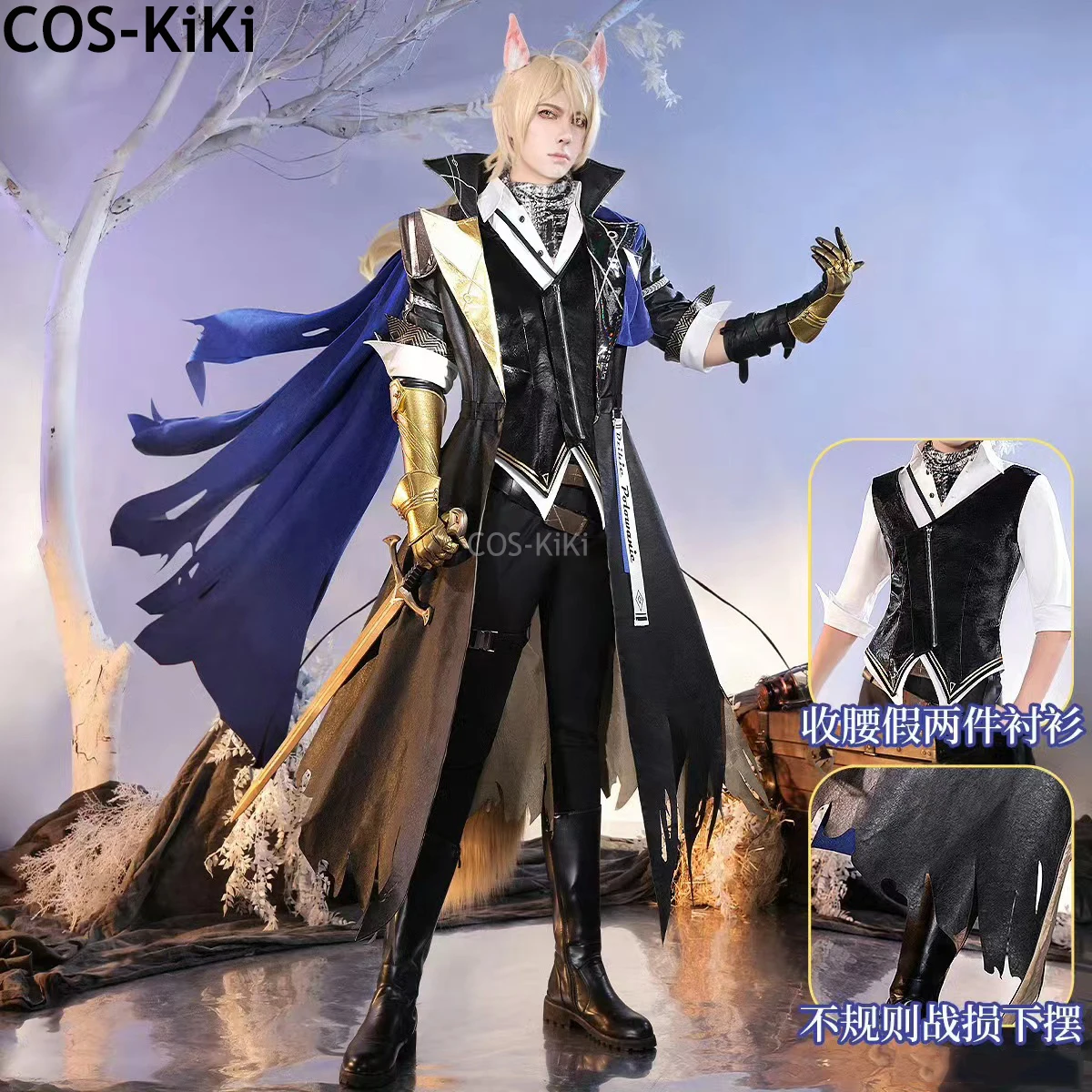 COS-KiKi Arknights Mlynar Game Suit Handsome Uniform Gorgeous Cosplay Costume Halloween Carnival Party Role Play Outfit Men
COS-KiKi Arknights Mlynar Game Suit Handsome Uniform Gorgeous Cosplay Costume Halloween Carnival Party Role Play Outfit Men
