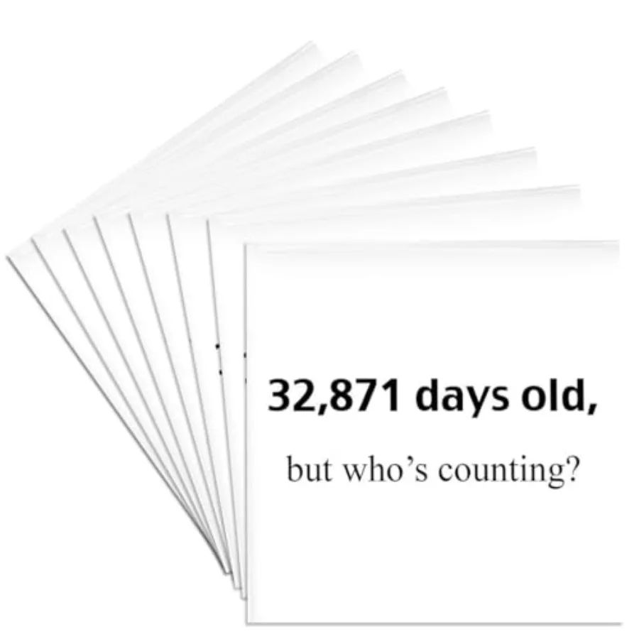 CST_108331_4 32 871 Days Old But Whos Counting Happy 90th Birthday-Ceramic Tile Coasters Set of 8
CST_108331_4 32 871 Days Old But Whos Counting Happy 90th Birthday-Ceramic Tile Coasters Set of 8