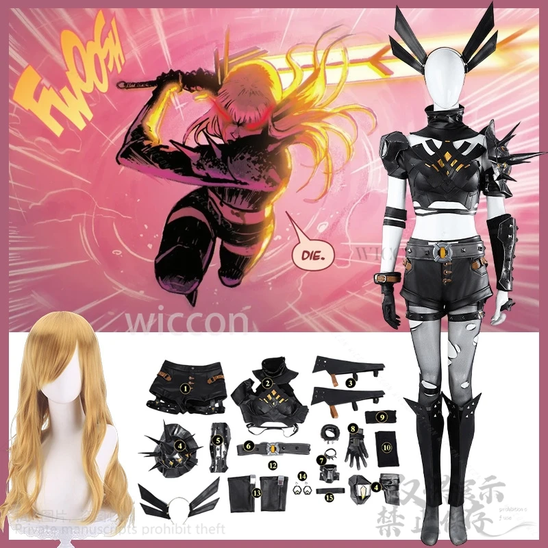 Magik Cosplay Game Rivals Sexy Anime Costume Crop Top Shorts Wigs Shoes Set For Jirai Kei Girls Battle @WILLLOW^^Customized
Magik Cosplay Game Rivals Sexy Anime Costume Crop Top Shorts Wigs Shoes Set For Jirai Kei Girls Battle @WILLLOW^^Customized