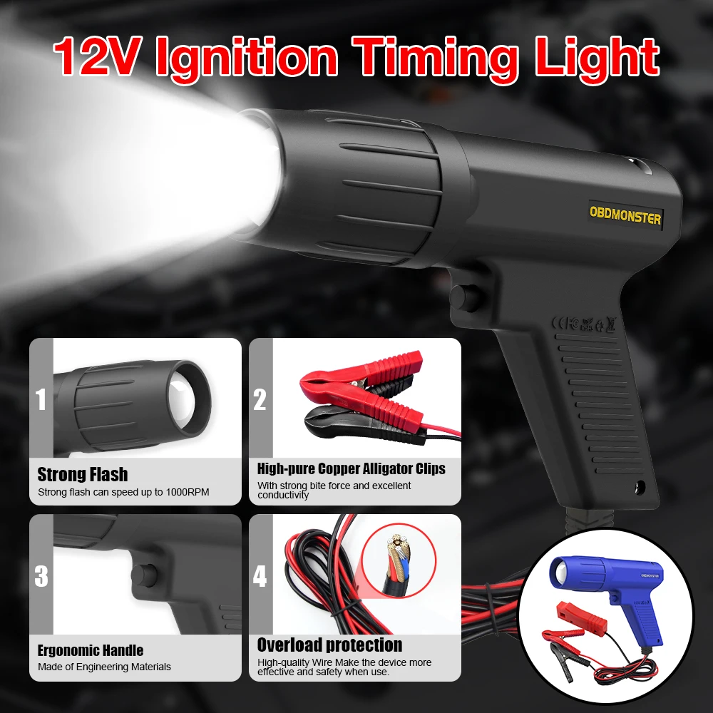 12V Car Ignition Timing Tools Petrol Auto Engine Starter Start Tester Motorcycle Test Diagnostic Strobe Lamp Inductive
12V Car Ignition Timing Tools Petrol Auto Engine Starter Start Tester Motorcycle Test Diagnostic Strobe Lamp Inductive