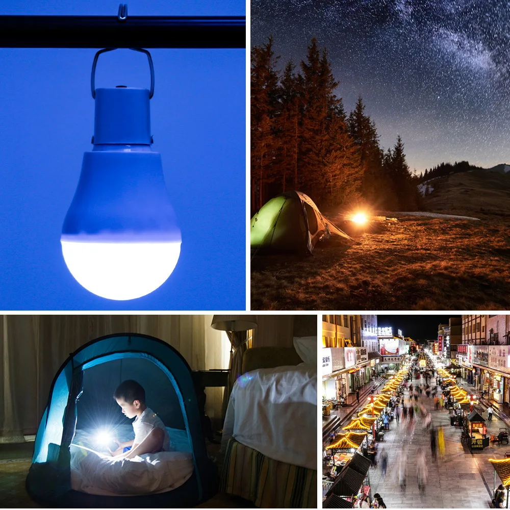 Home Emergency Lighting Solar Light Bulb Camping Solar LED Light Tent Hanging Bulb for Outdoor Hiking Emergency Outage
Home Emergency Lighting Solar Light Bulb Camping Solar LED Light Tent Hanging Bulb for Outdoor Hiking Emergency Outage