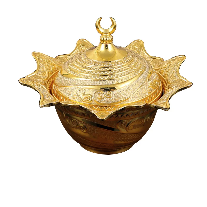 New Style Round Metal Sugar /Dry Fruit Serving Tray Golden Dessert Plates For Dinner Table Decoation SG024
New Style Round Metal Sugar /Dry Fruit Serving Tray Golden Dessert Plates For Dinner Table Decoation SG024