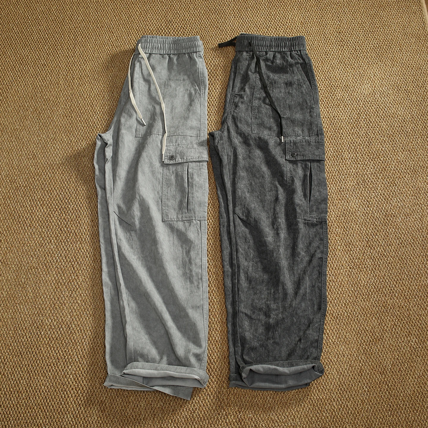 Summer Thin Rayon Dyeing Wide Leg Work Pants Men's Multiple Pockets Loose Straight Casual Wide Leg Long Trousers
Summer Thin Rayon Dyeing Wide Leg Work Pants Men's Multiple Pockets Loose Straight Casual Wide Leg Long Trousers