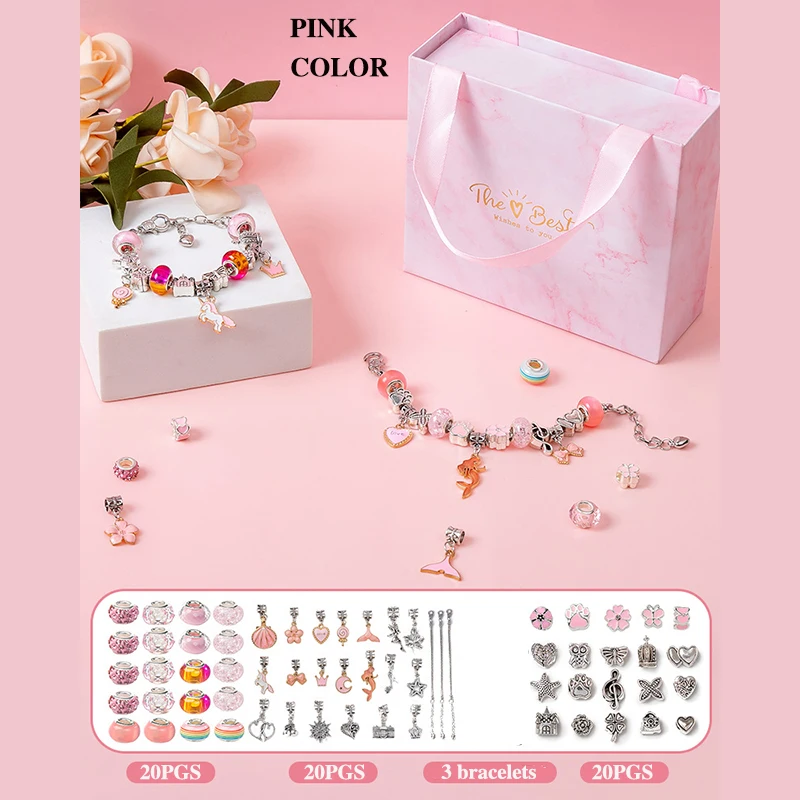 Diy Jewelry Making Kit Toys DIY Beaded Bracelet Set with Storage Box for Girls Gift Acrylic European Large Hole Beads Handmade
Diy Jewelry Making Kit Toys DIY Beaded Bracelet Set with Storage Box for Girls Gift Acrylic European Large Hole Beads Handmade