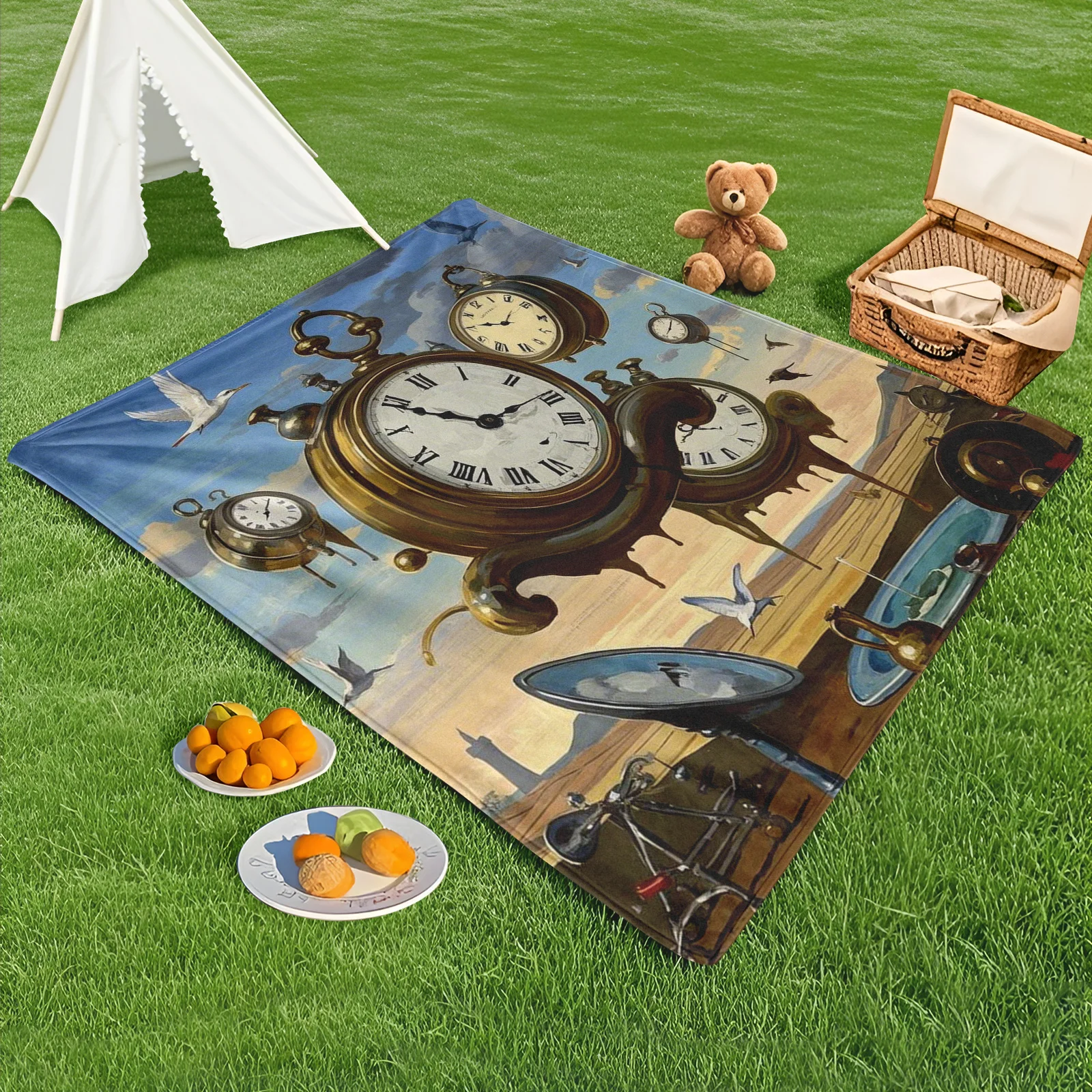Dreamscape Desert Clock Bird Sky Blue Outdoor Blanket For Warmth And Serene Desert Adventures
Dreamscape Desert Clock Bird Sky Blue Outdoor Blanket For Warmth And Serene Desert Adventures