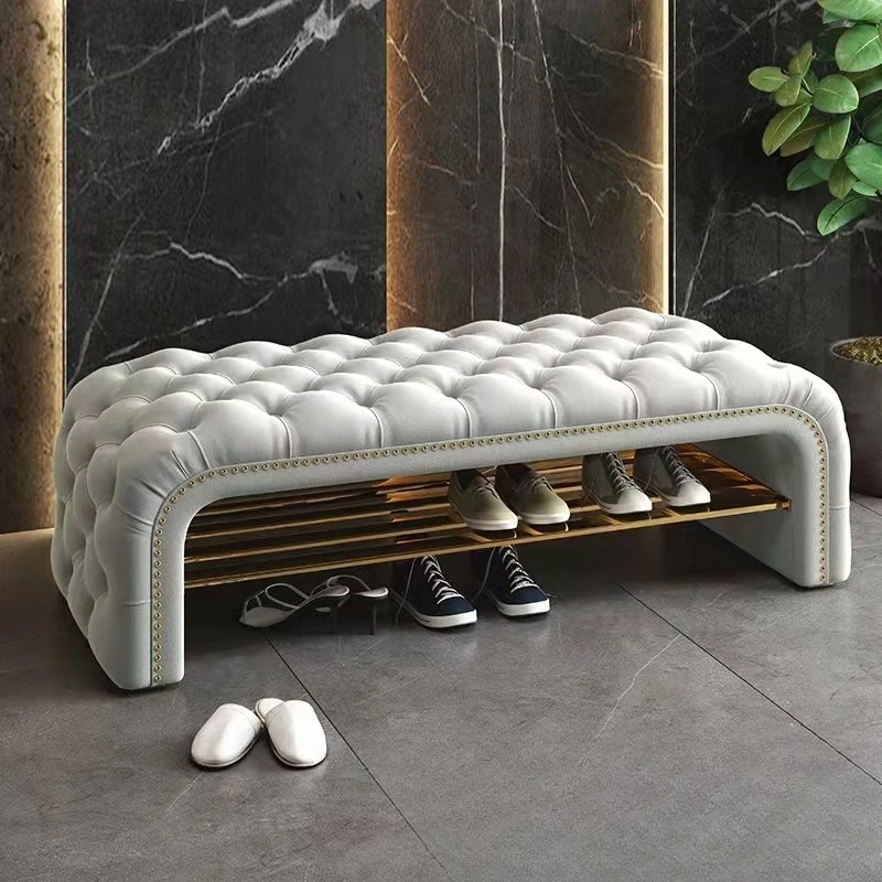 Nordic pull button bench bedroom bedside stool modern simple bed light luxury sofa stool door shoe change stool foot
Nordic pull button bench bedroom bedside stool modern simple bed light luxury sofa stool door shoe change stool foot