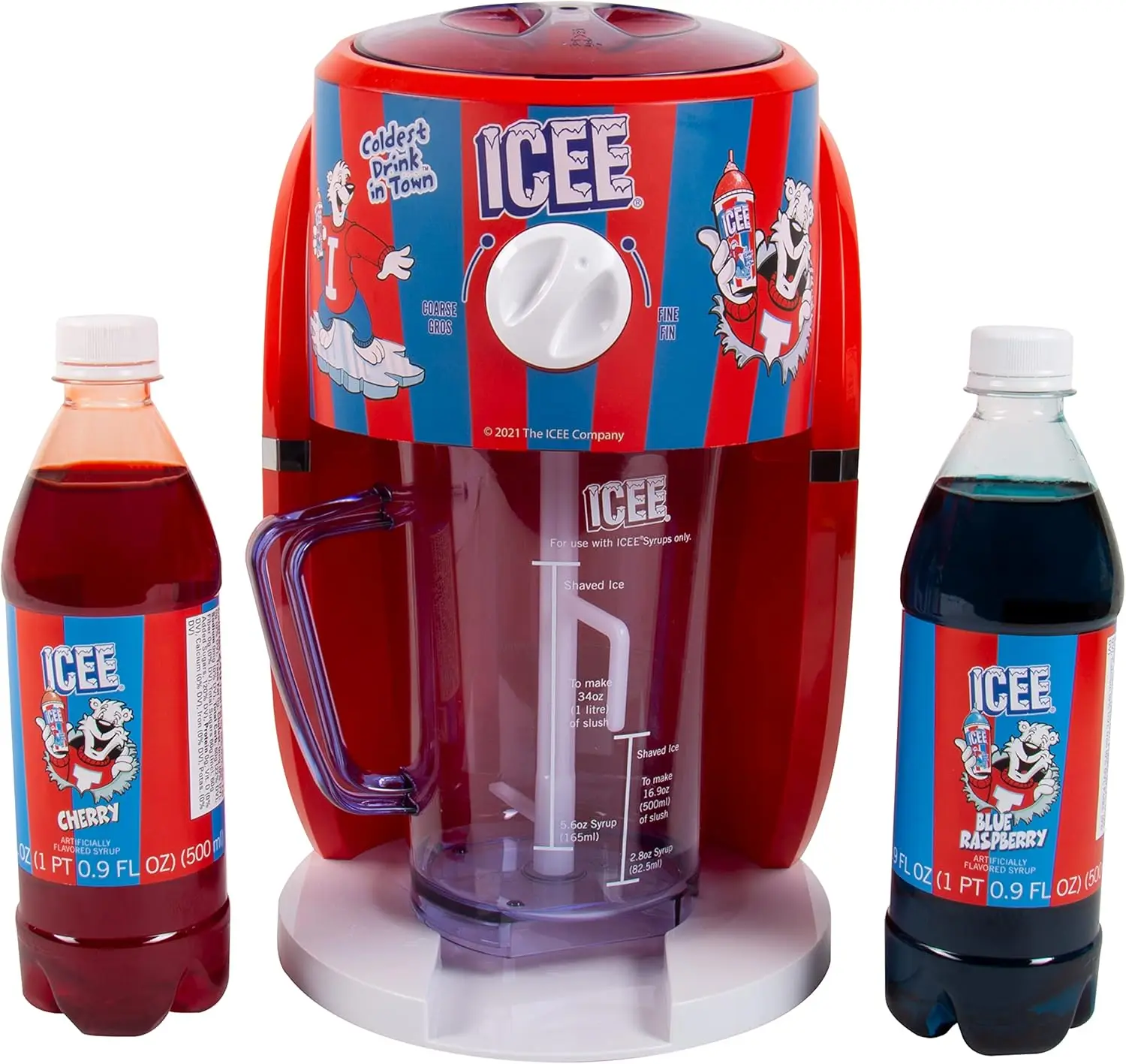 Slushie Snow Cone Machine Bundle. Genuine Home Countertop Slushie Ice Shaver & 2-Pack Syrups. Officially Licensed
Slushie Snow Cone Machine Bundle. Genuine Home Countertop Slushie Ice Shaver & 2-Pack Syrups. Officially Licensed