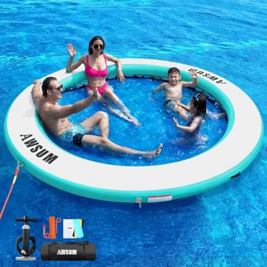 Inflatable Water Hammock Round Floating Ring Circle Dock Lake Floats River Raft for Adults Island Swimming Pool Platform for Pa
Inflatable Water Hammock Round Floating Ring Circle Dock Lake Floats River Raft for Adults Island Swimming Pool Platform for Pa
