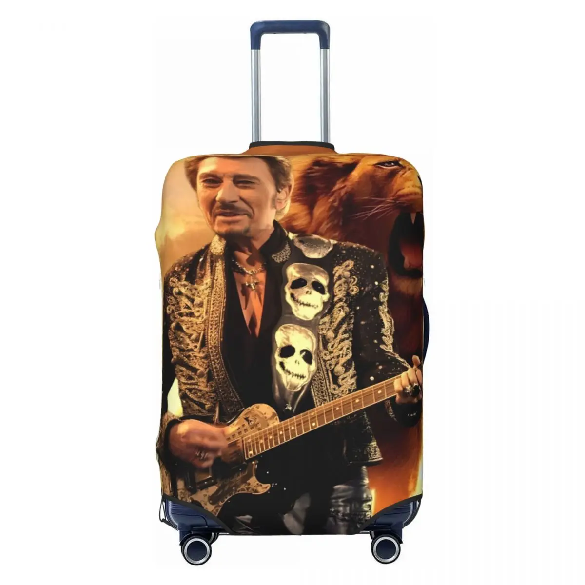 Custom French Singer Rock Music Johnny Hallyday Travel Luggage Cover Elastic Suitcase Cover Protector Fit 18-32 Inch
Custom French Singer Rock Music Johnny Hallyday Travel Luggage Cover Elastic Suitcase Cover Protector Fit 18-32 Inch