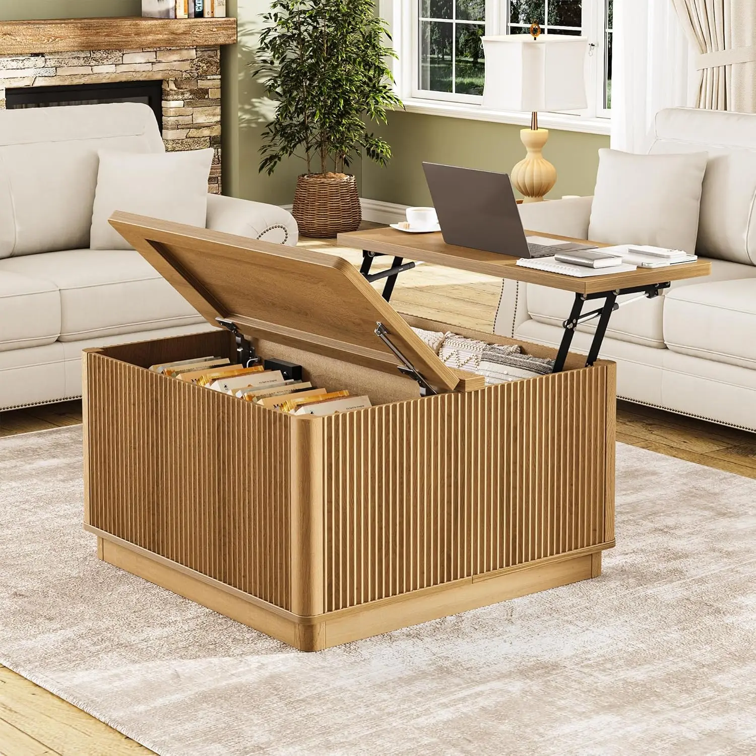 Modern Lift Top Coffee Table With Storage, Square Coffee Tables With LED Lighting And Power Outlet, Wooden Square, Customized
Modern Lift Top Coffee Table With Storage, Square Coffee Tables With LED Lighting And Power Outlet, Wooden Square, Customized