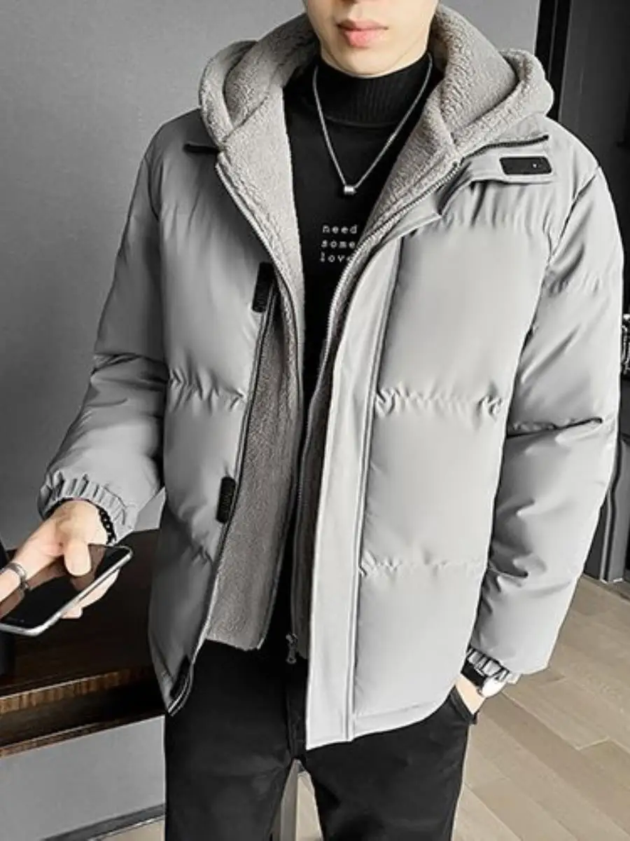 Men's Thiened down Cotton Jaet Winter Coat Loose Fit Durable Multi-ket Design Faionable Versatile Warm Long Sve
Men's Thiened down Cotton Jaet Winter Coat Loose Fit Durable Multi-ket Design Faionable Versatile Warm Long Sve