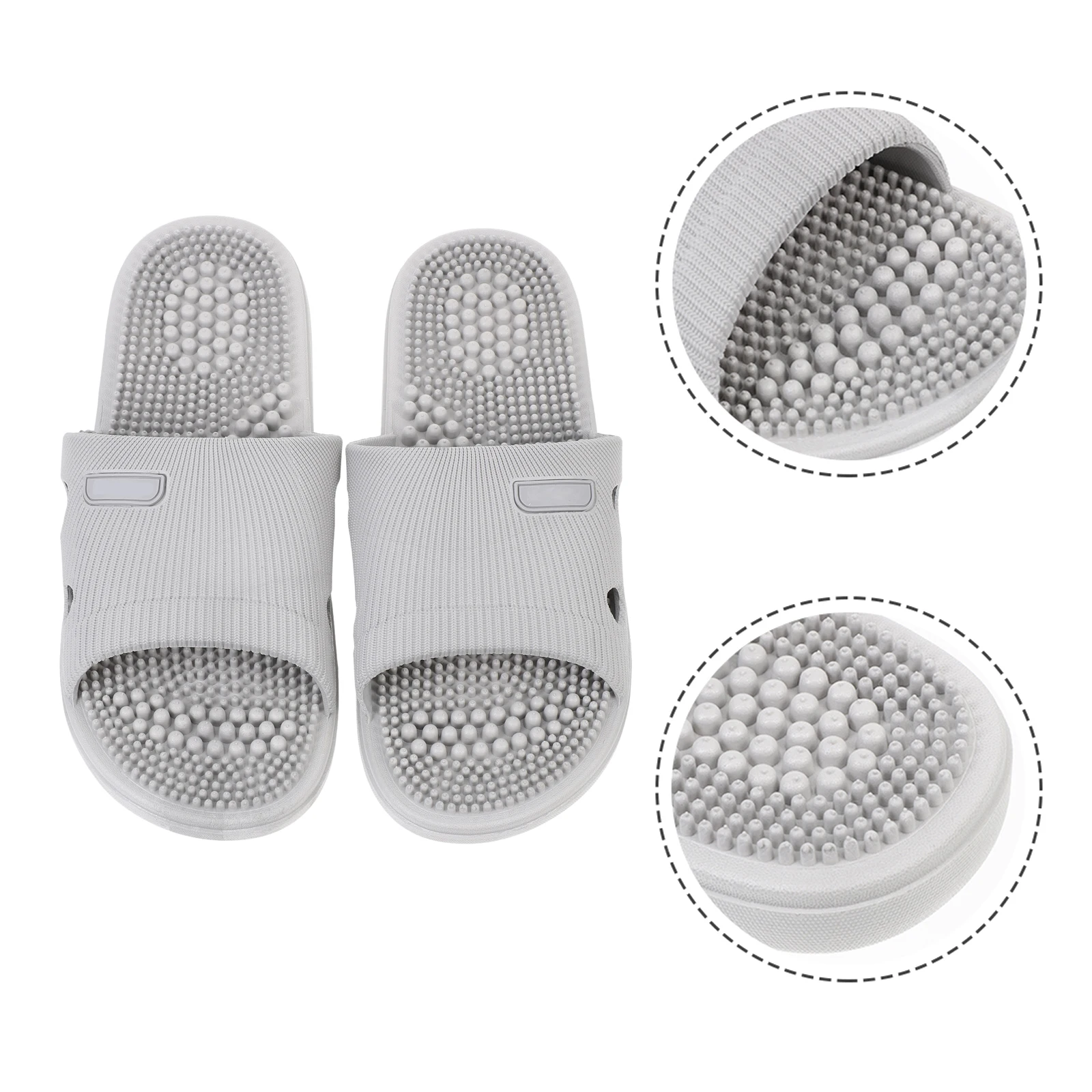 Summer Anti Slip Cool Slippers Size 40 39 Gray PVC Sole Massaging Breathable Indoor Footwear For Couple
Summer Anti Slip Cool Slippers Size 40 39 Gray PVC Sole Massaging Breathable Indoor Footwear For Couple