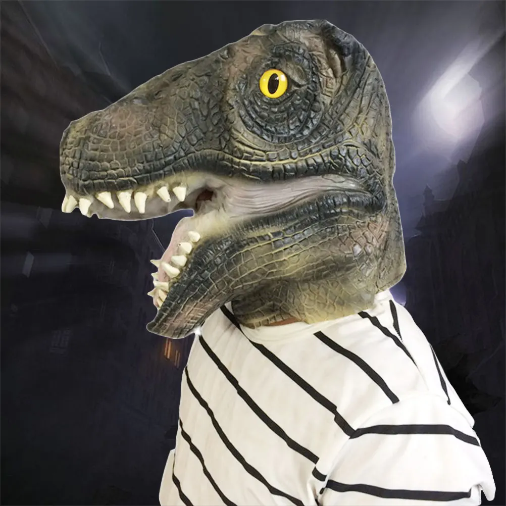 Dinosaur Head Mask Novelty Costume Latex Dinosaur Head Mask for Halloween Masquerade Costume Party Carnival Festival
Dinosaur Head Mask Novelty Costume Latex Dinosaur Head Mask for Halloween Masquerade Costume Party Carnival Festival