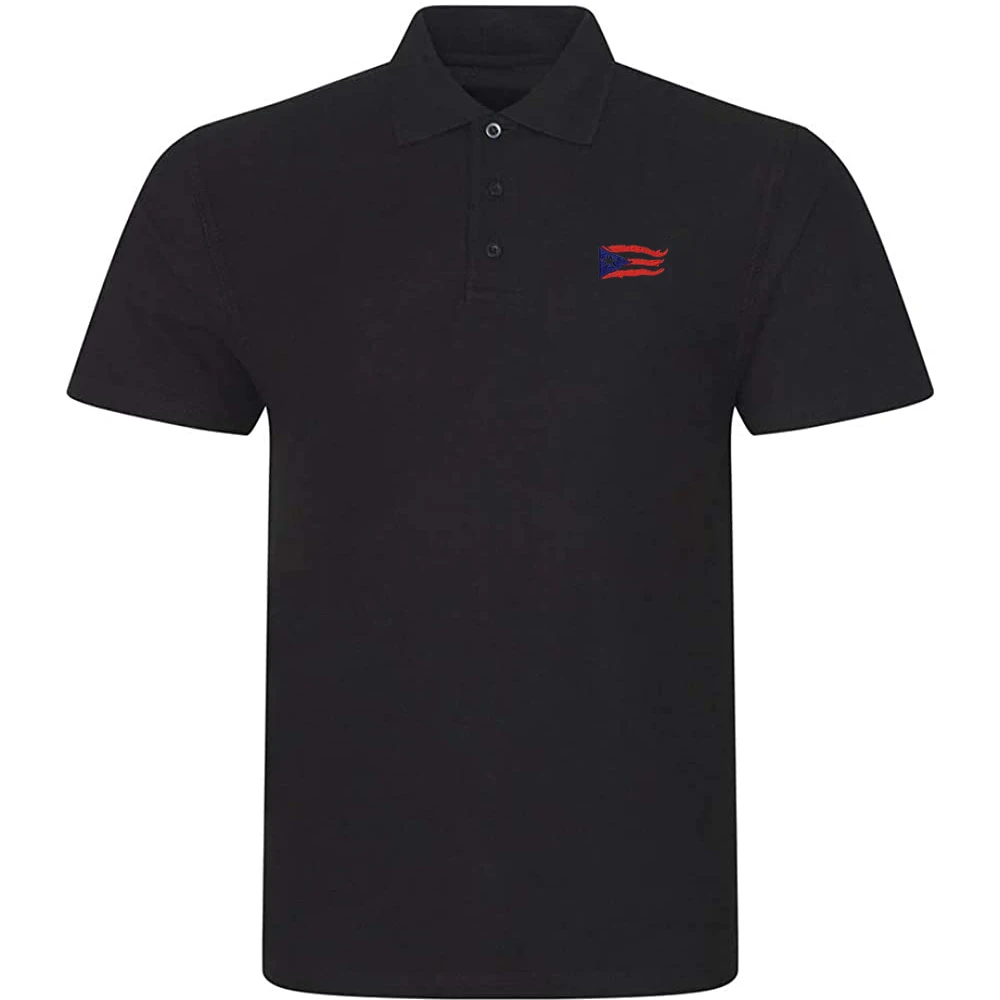 Lyprerazy Men's Casual Polo Shirt Puerto Rico Flame Flag Embroidered Short Sleeve Golf Polo-Shirt
Lyprerazy Men's Casual Polo Shirt Puerto Rico Flame Flag Embroidered Short Sleeve Golf Polo-Shirt