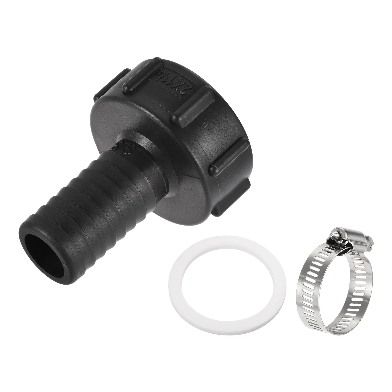 Uxcell IBC Tank Hose Adapter 60mm Coarse Thread to 32mm Barbed Hose Connector Fitting Black
Uxcell IBC Tank Hose Adapter 60mm Coarse Thread to 32mm Barbed Hose Connector Fitting Black