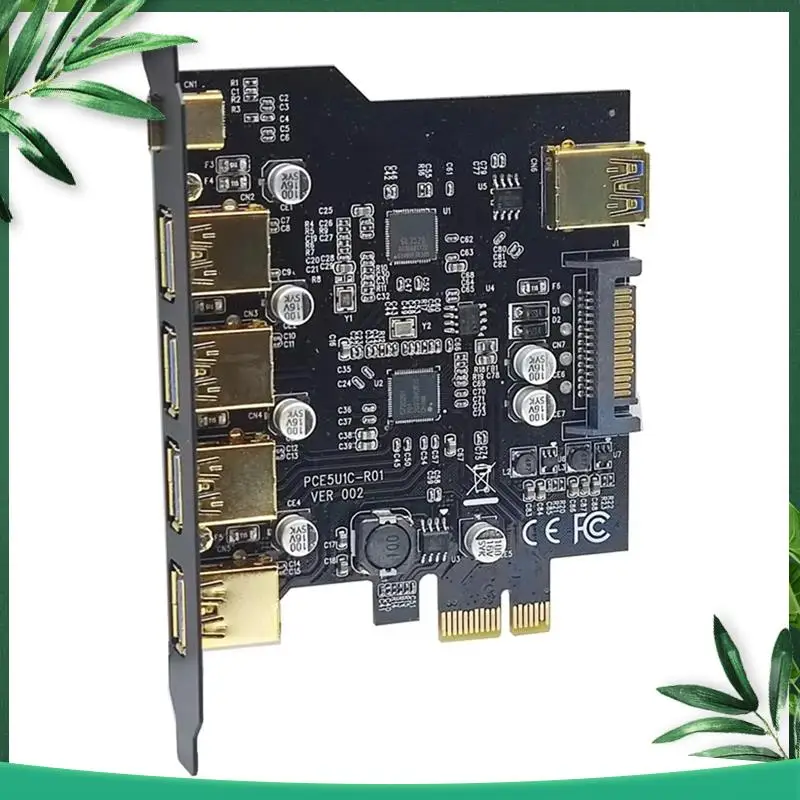 (NEW) USB 3.2 PCIE Expansion Card PCIE 1X To USB 3.2 TYPE-C USB 3.2 Gen1 Adapter Multiplier USB3.2 PCI E Controller 5Gbps
(NEW) USB 3.2 PCIE Expansion Card PCIE 1X To USB 3.2 TYPE-C USB 3.2 Gen1 Adapter Multiplier USB3.2 PCI E Controller 5Gbps