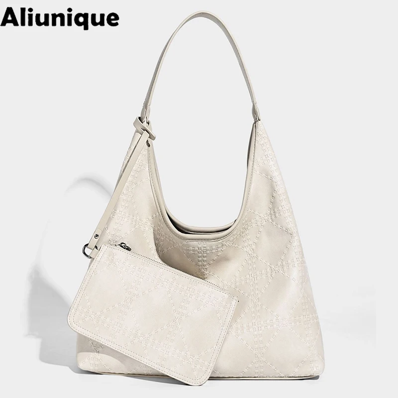 Fashion Hobos Composite Underarm Bags For Women Luxury Designer Handbag Purse New Simple Large Capacity Commuting Shoulder
Fashion Hobos Composite Underarm Bags For Women Luxury Designer Handbag Purse New Simple Large Capacity Commuting Shoulder