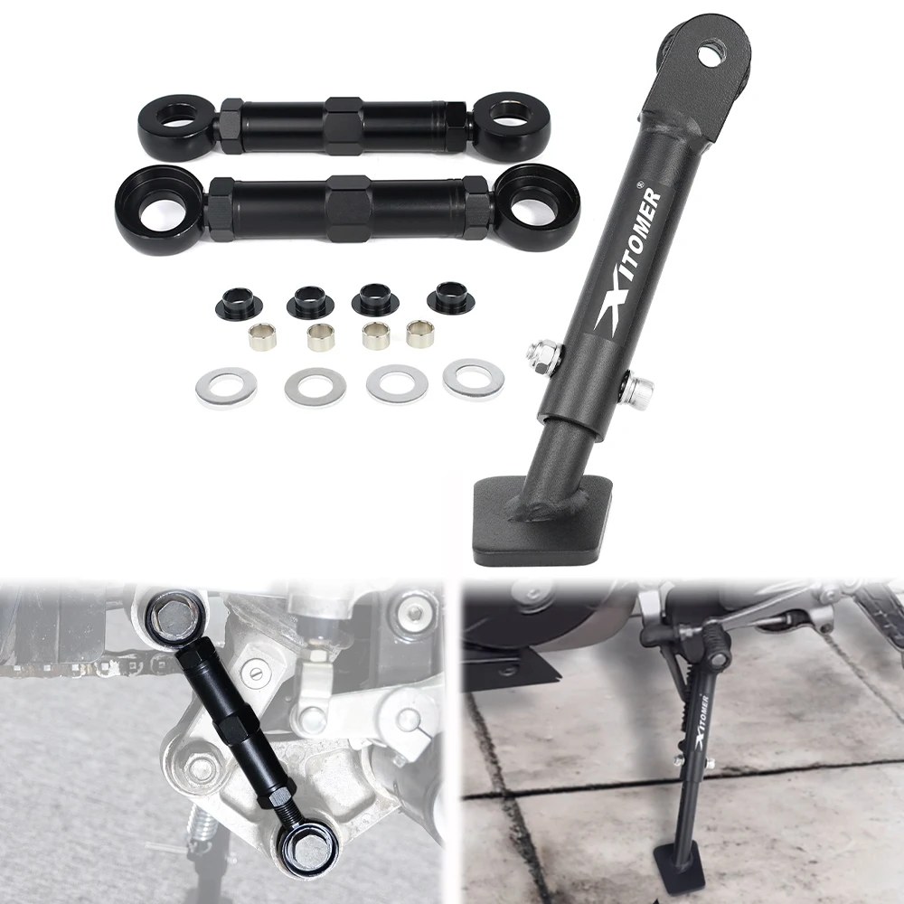 Motorcycle Adjustable Kickstand Side Stand & Rear Lowering Links NC700X 2012-2017 NC750X 2018-2020 NC750S 2014-2020 For Honda
Motorcycle Adjustable Kickstand Side Stand & Rear Lowering Links NC700X 2012-2017 NC750X 2018-2020 NC750S 2014-2020 For Honda