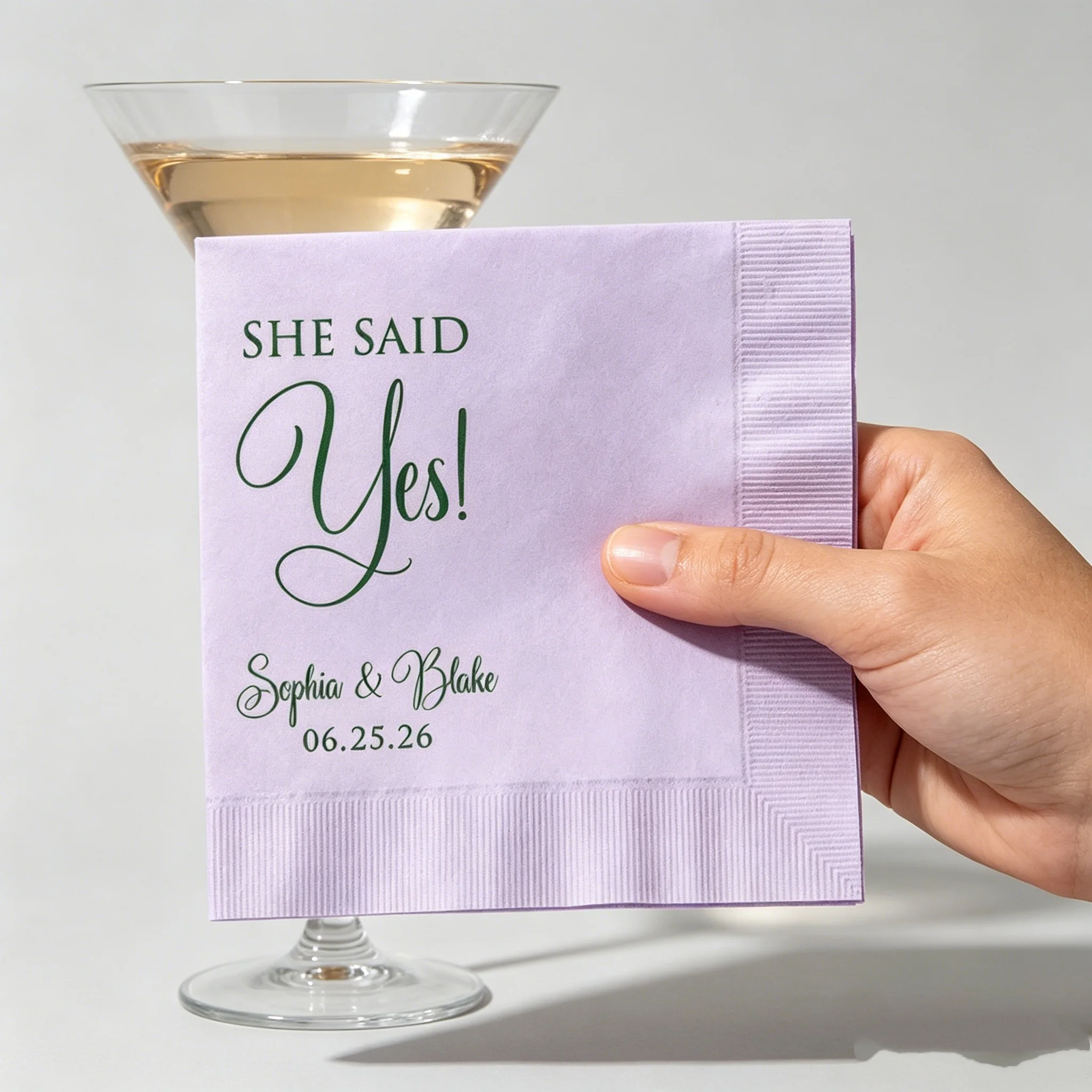 50pcs Custom She Said Yes! Engagement Napkins, Personalized Couple Names & Date Disposable Cocktail Napkins, Multi-Colors for En
50pcs Custom She Said Yes! Engagement Napkins, Personalized Couple Names & Date Disposable Cocktail Napkins, Multi-Colors for En