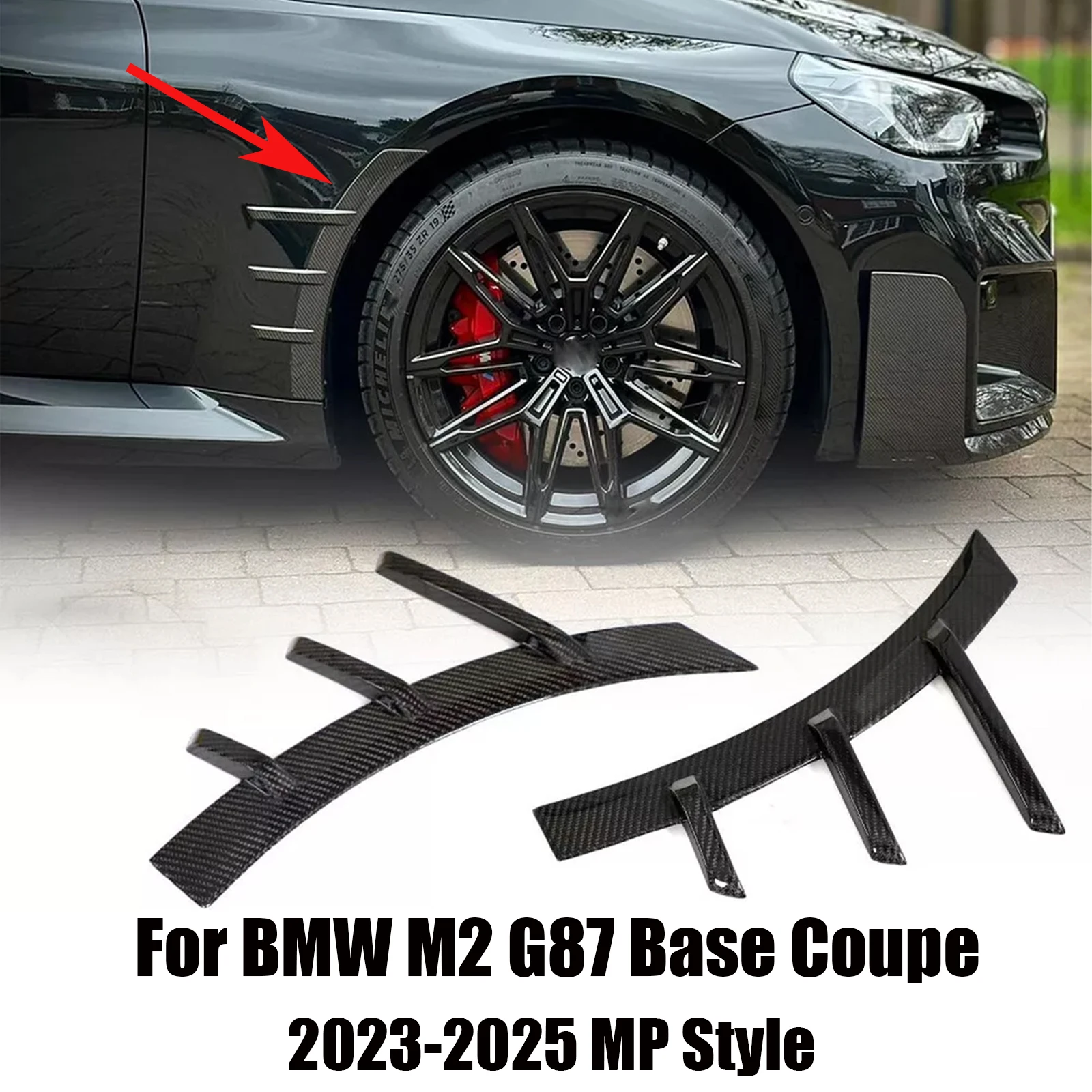 4 Pieces Side Spats Canards Car Front&Rear Bumper For BMW M2 G87 Base Coupe 2023-2025 MP Style Side Fender Trim Cover Tuning
4 Pieces Side Spats Canards Car Front&Rear Bumper For BMW M2 G87 Base Coupe 2023-2025 MP Style Side Fender Trim Cover Tuning
