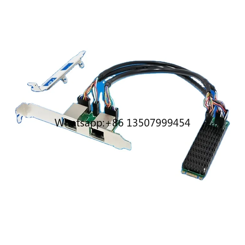 M.2 B+M RTL8125BG PCIe NGFF Ethernet Dual RJ45 1Gbps Internal Industrial Control Network Card in Stock
M.2 B+M RTL8125BG PCIe NGFF Ethernet Dual RJ45 1Gbps Internal Industrial Control Network Card in Stock