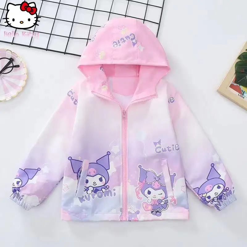 Hello Kitty Girls' Kawaii Anime Coat Spring Autumn New Children's Cartoon Jacket Casual Sweet Jacket Comfortable Hooded Tops
Hello Kitty Girls' Kawaii Anime Coat Spring Autumn New Children's Cartoon Jacket Casual Sweet Jacket Comfortable Hooded Tops