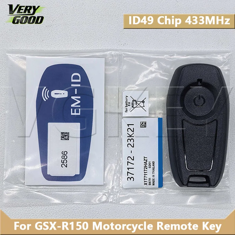 VG High-Quality For GSX-R150 Motorcycle Remote Key ID49 Chip NCF29AxV 433MHz Remote Control Key Keyless Go
VG High-Quality For GSX-R150 Motorcycle Remote Key ID49 Chip NCF29AxV 433MHz Remote Control Key Keyless Go
