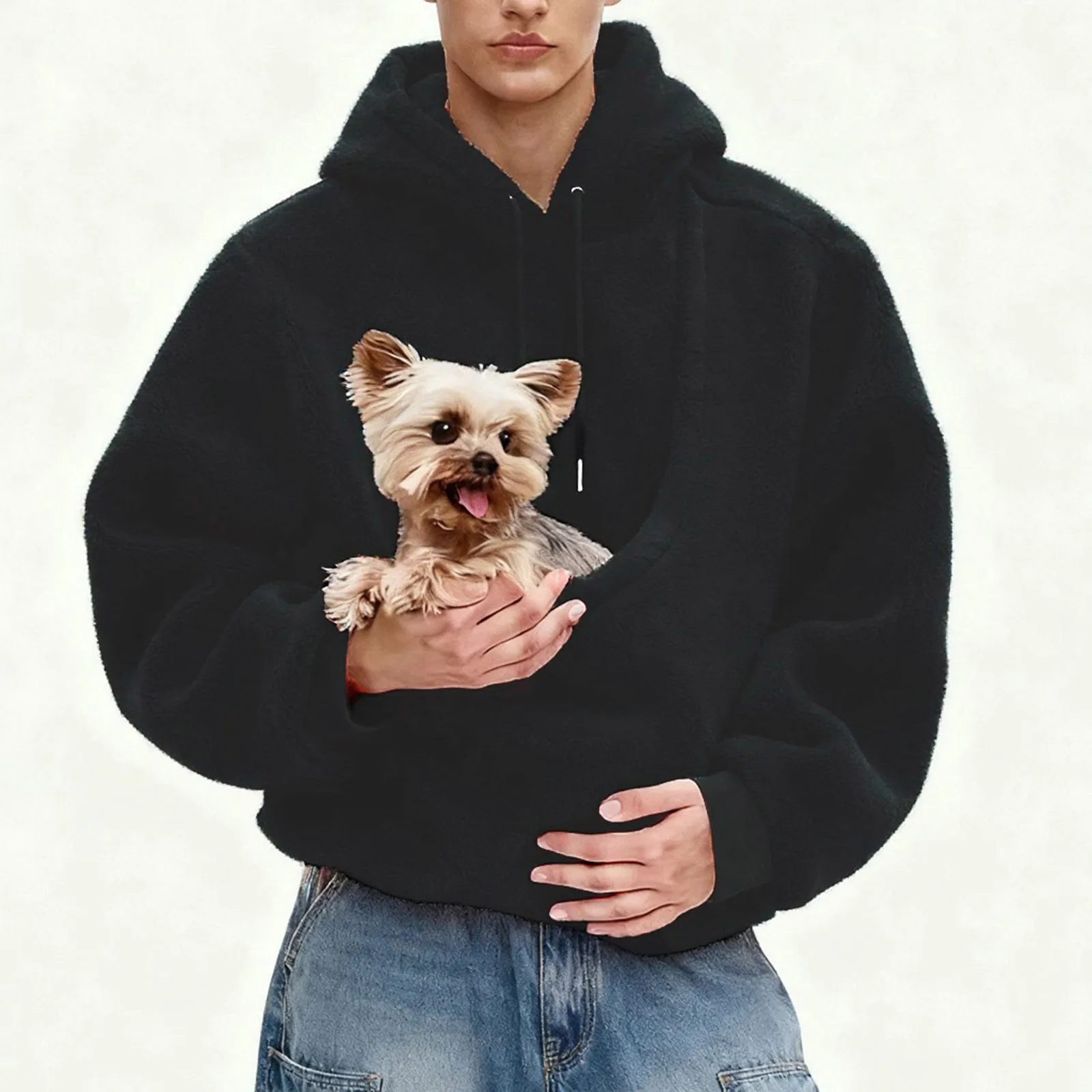 Pocket Style Pet In Plush Loose Fitting Hooded Sweatshirt for Men a nd Women New Fashion Solid Color Comforatble Hoodie 2025
Pocket Style Pet In Plush Loose Fitting Hooded Sweatshirt for Men a nd Women New Fashion Solid Color Comforatble Hoodie 2025