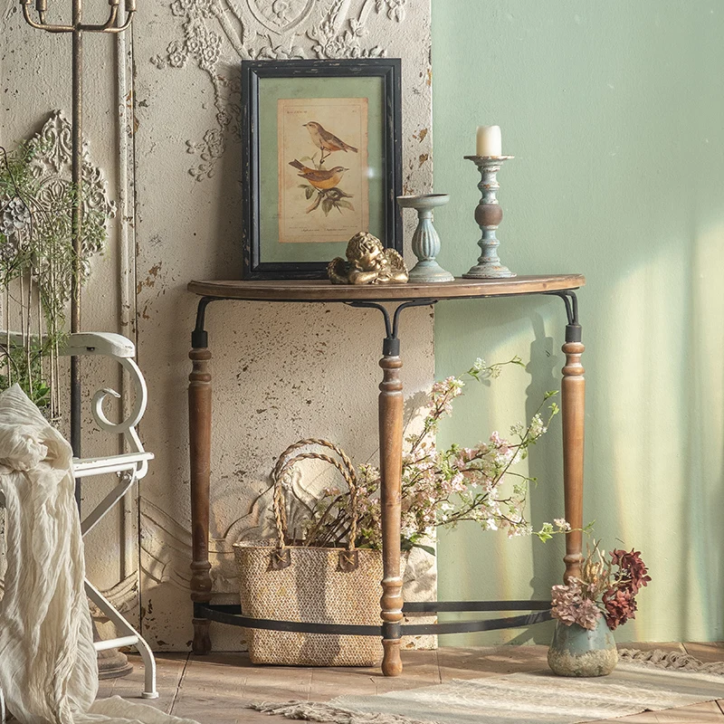 American retro old side furniture, living room corner small table table, small side table, French retro furniture side table
American retro old side furniture, living room corner small table table, small side table, French retro furniture side table