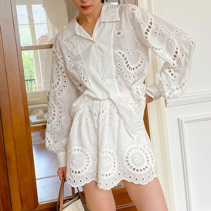 2025Spring New French Embroidery Shirt Women's Long Sleeve Design Sense European and American New Women's Clothes Socialite Styl
2025Spring New French Embroidery Shirt Women's Long Sleeve Design Sense European and American New Women's Clothes Socialite Styl