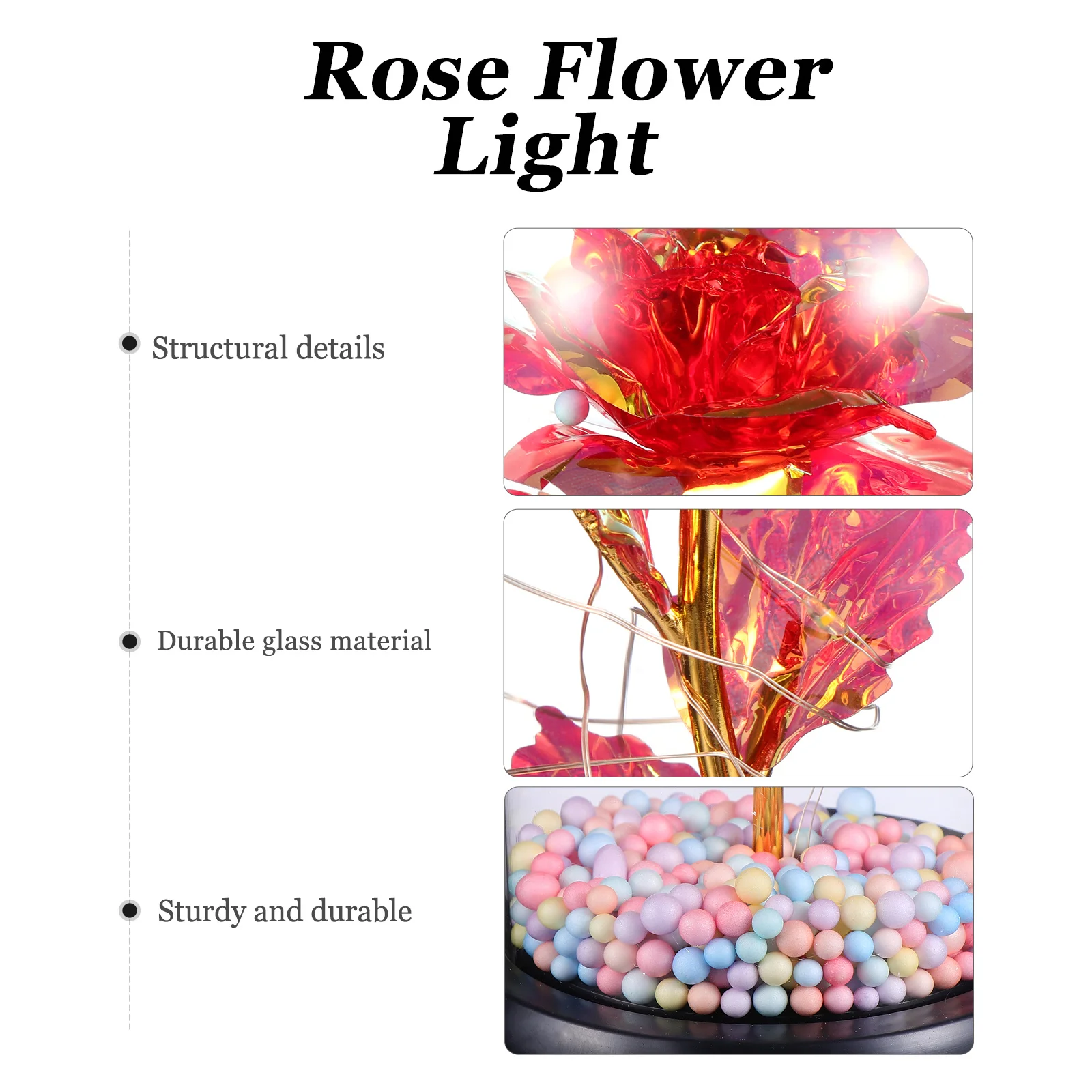 1Pcs Artificial Rose Glass Cover Lamp Romantic Night Atmosphere Light Valentine Home Office Decor Gift Rose Lamp
1Pcs Artificial Rose Glass Cover Lamp Romantic Night Atmosphere Light Valentine Home Office Decor Gift Rose Lamp