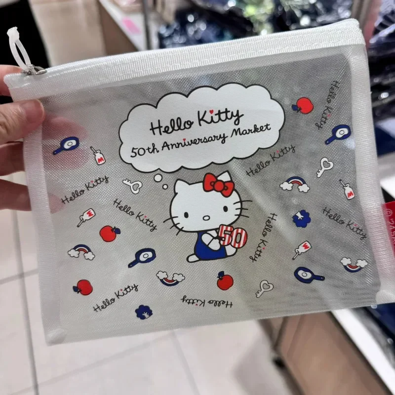 Сетчатая сумка Hello Kitty 50, прозрачная сумка для хранения канцелярских принадлежностей с героями мультфильмов аниме, периферийные устройства с героями мультфильмов, большая вместимость, студенческие принадлежности
Сетчатая сумка Hello Kitty 50, прозрачная сумка для хранения канцелярских принадлежностей с героями мультфильмов аниме, периферийные устройства с героями мультфильмов, большая вместимость, студенческие принадлежности
