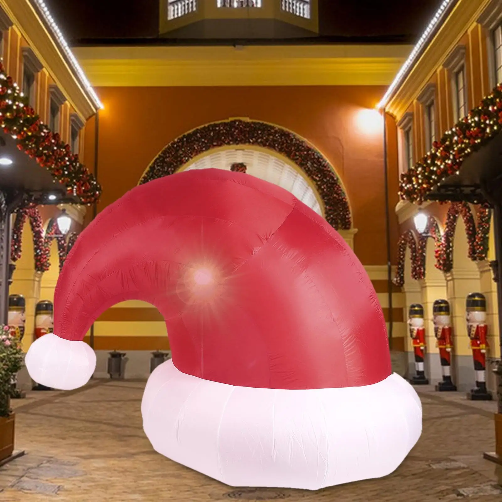 Giant Santa Hat Inflatable Xmas Decoration Outdoor LED Lighted Yard Ornament for Lawn Garden Party
Giant Santa Hat Inflatable Xmas Decoration Outdoor LED Lighted Yard Ornament for Lawn Garden Party