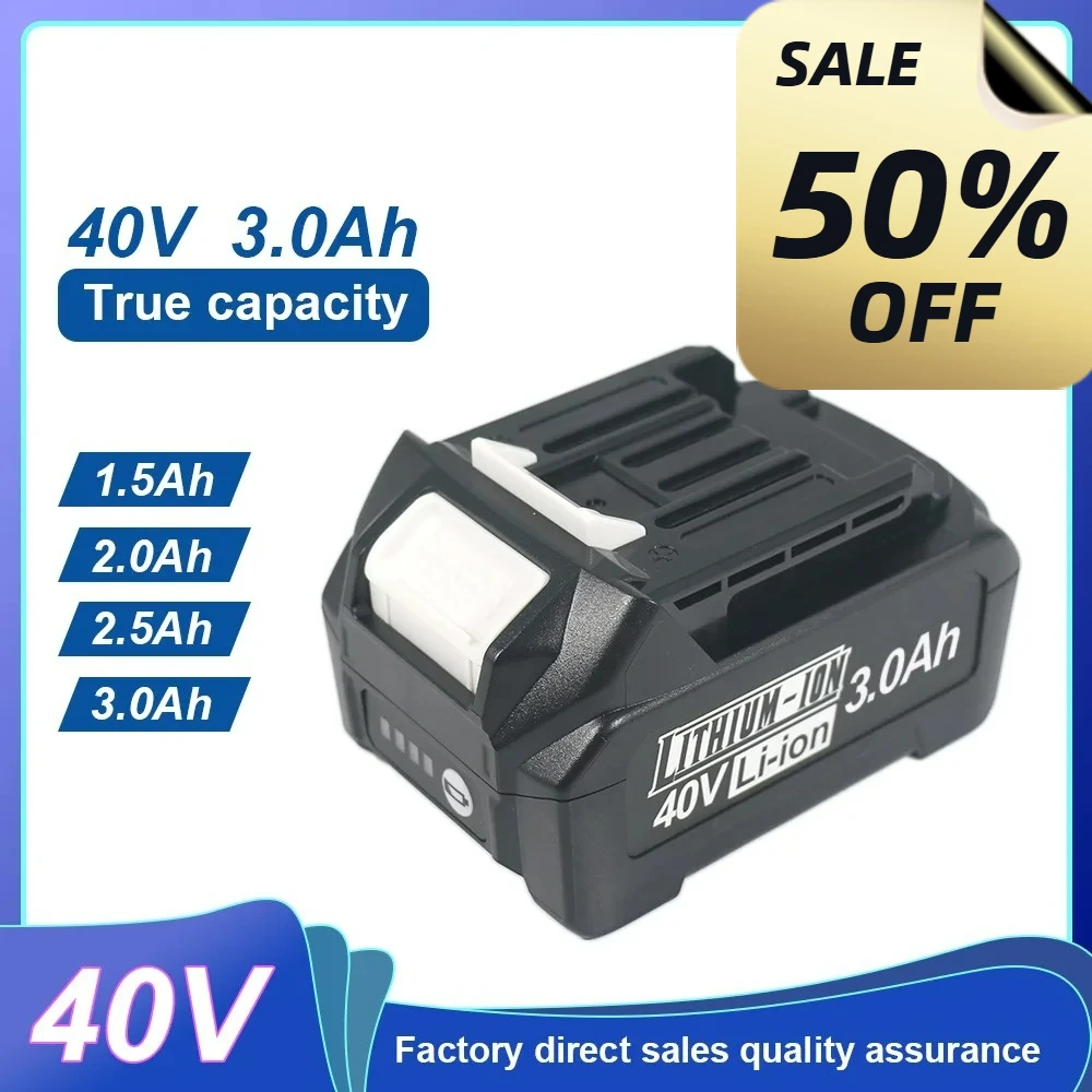40V 2.5Ah 1.5-3Ah For Makita TOOL lithium-ion battery FOr Makita XGT screwdriver cutting machine BL4025,BL4040,BL4020 BL4050
40V 2.5Ah 1.5-3Ah For Makita TOOL lithium-ion battery FOr Makita XGT screwdriver cutting machine BL4025,BL4040,BL4020 BL4050