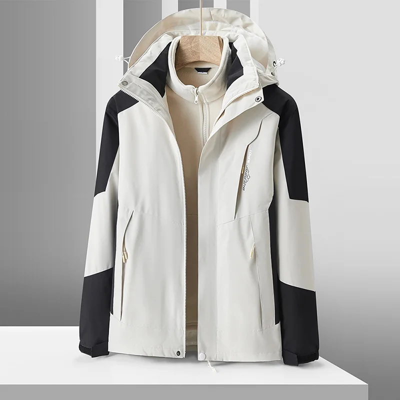 Men's 3 In 1 Outdoor Trend Warm Jackets Women Windproof Coat Thick Hiking Waterproof Jacket Fleece Fishing Skiing Windbreaker
Men's 3 In 1 Outdoor Trend Warm Jackets Women Windproof Coat Thick Hiking Waterproof Jacket Fleece Fishing Skiing Windbreaker