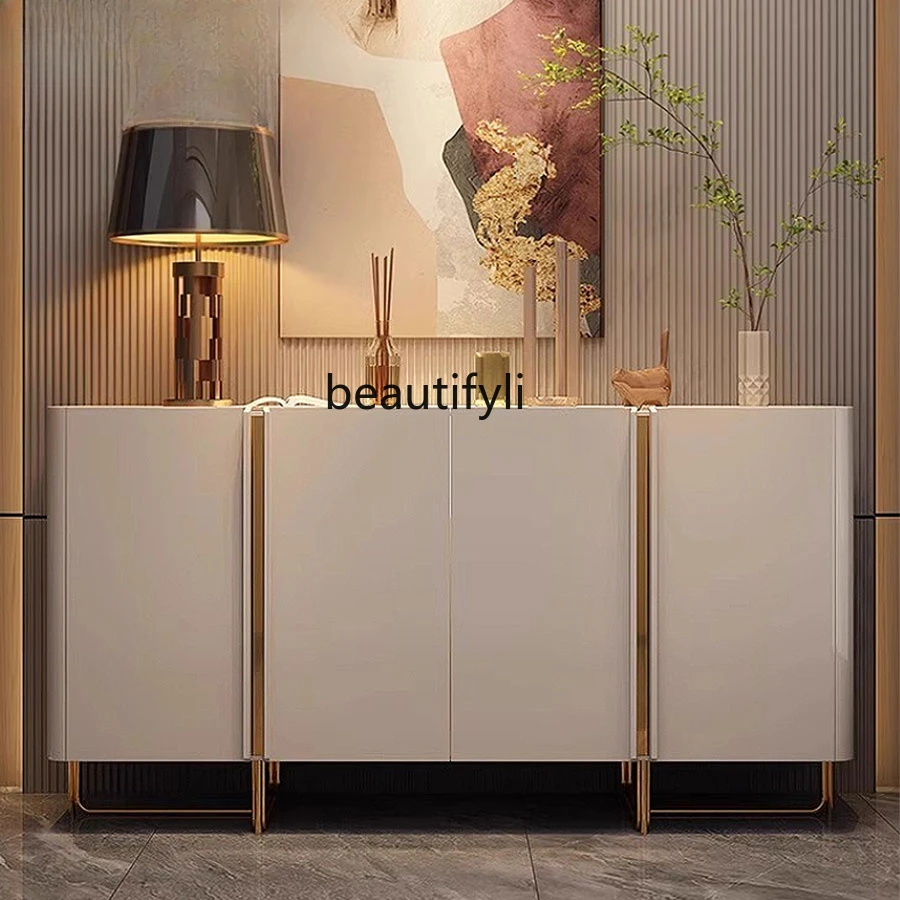 Italian minimalist entrance cabinet Solid wood dining side cabinet Supercrystalline stone surface decorative cabinet Locker
Italian minimalist entrance cabinet Solid wood dining side cabinet Supercrystalline stone surface decorative cabinet Locker